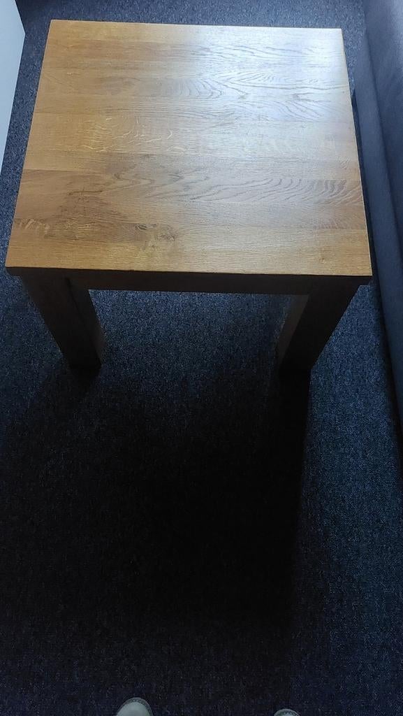Volhouten salontafel  50 op 50cmin, Ophalen