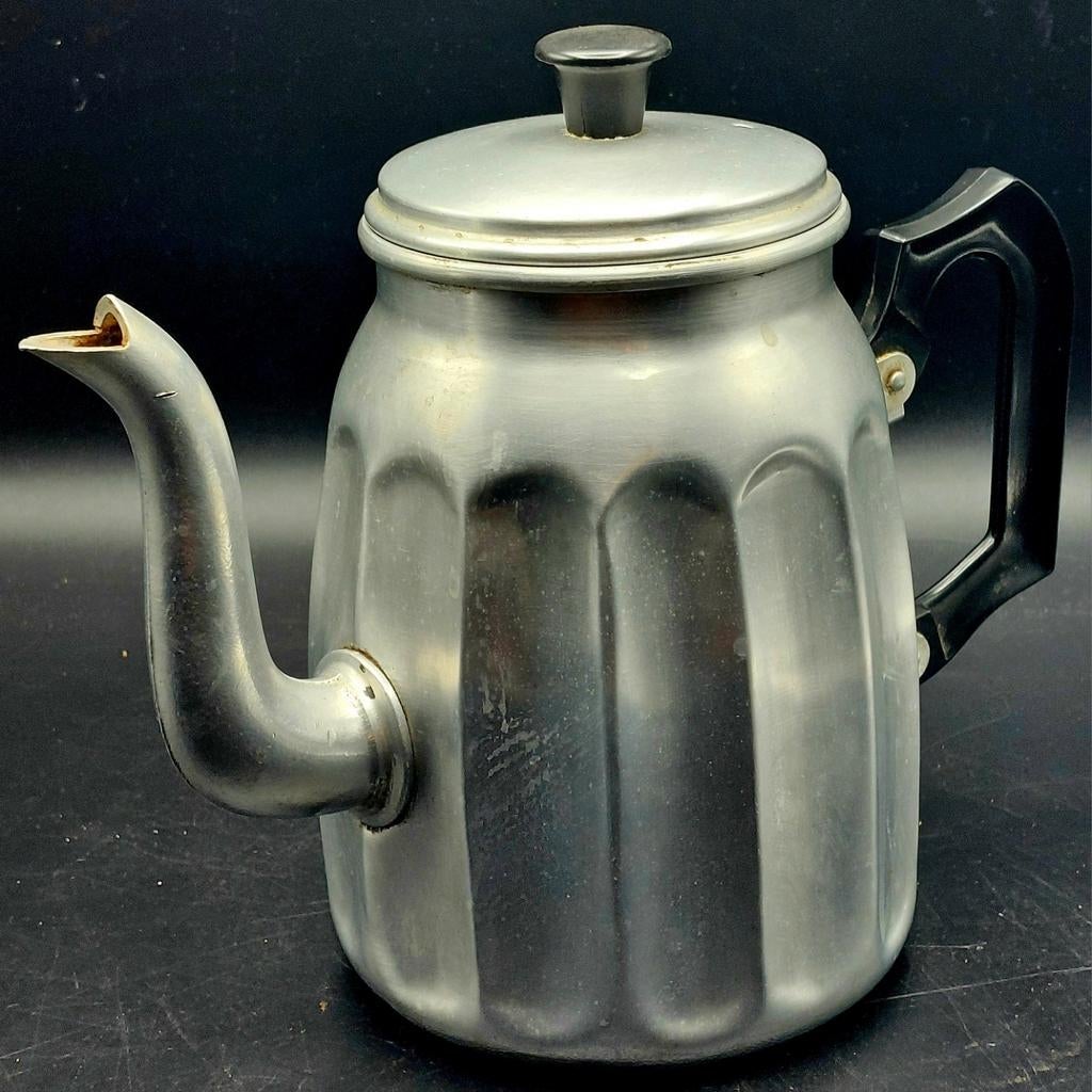 Vintage metalen koffiepot, Antiek en Kunst, Ophalen