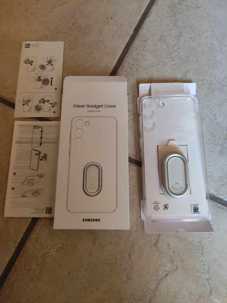 NEUF!!!coque transparente samsung s23+ avec support, Télécoms, Téléphonie mobile | Housses, Coques & Façades | Samsung, Neuf, Façade ou Cover