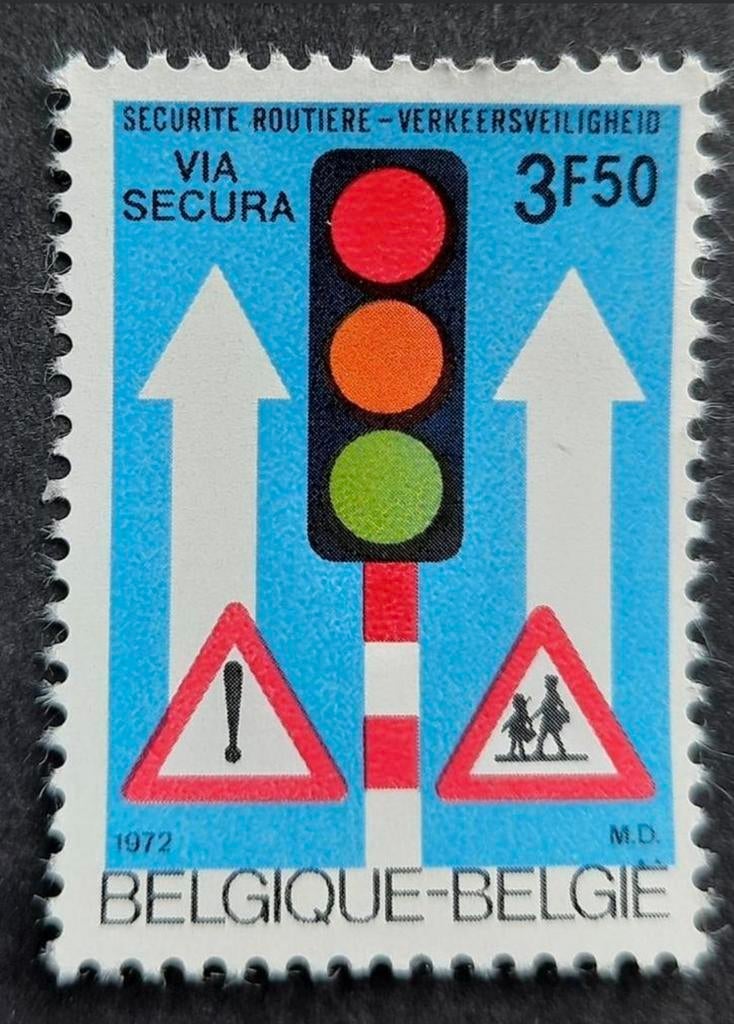België: OBP 1617 ** Verkeersveiligheid 1972., Frankeerzegel, Ophalen of Verzenden, Zonder stempel, Postfris