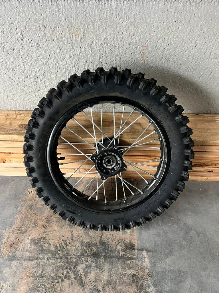 Pitbike voorwiel, Ophalen