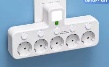 Stekkerdoos met USB – Universeel & Met Schakelaar, Enlèvement ou Envoi, Neuf, Interrupteur