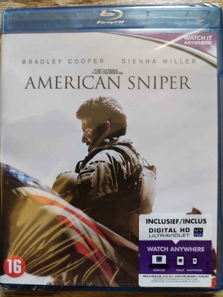 American Sniper (2014) (Bradley Cooper) Sealed Blu-ray, Enlèvement ou Envoi, Comme neuf