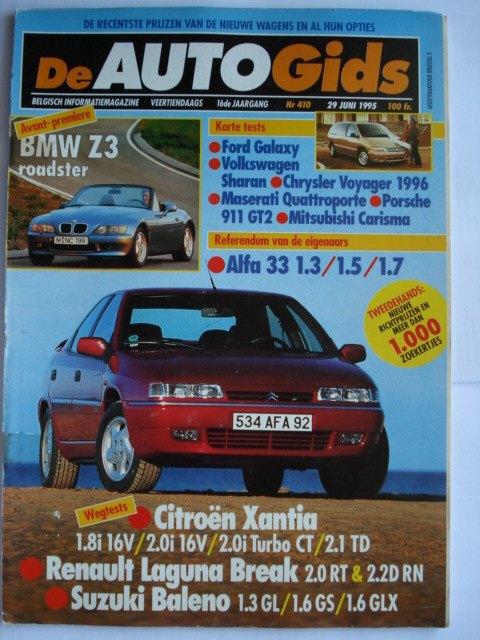 AutoGids 410 Citroën Xantia Alfa 33 Porsche 911 GT2 Maserati, Envoi, Utilisé, Général