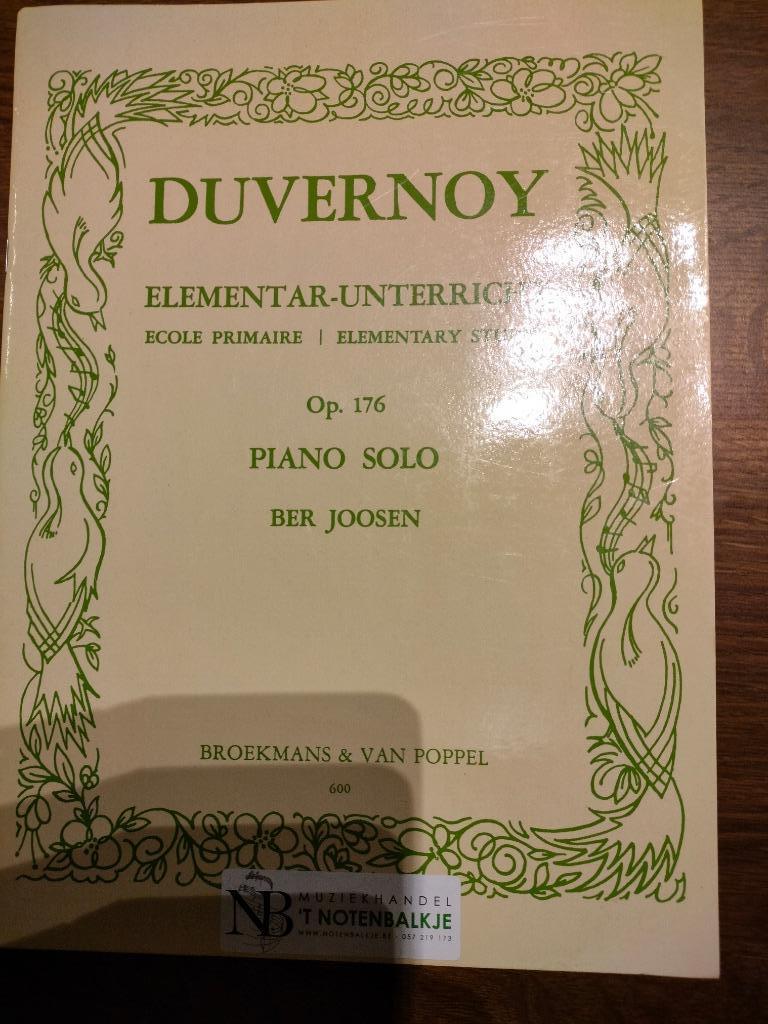 Duvernoy opus 176 Ber Joosen pianoboek, Ophalen of Verzenden, Nieuw, Piano