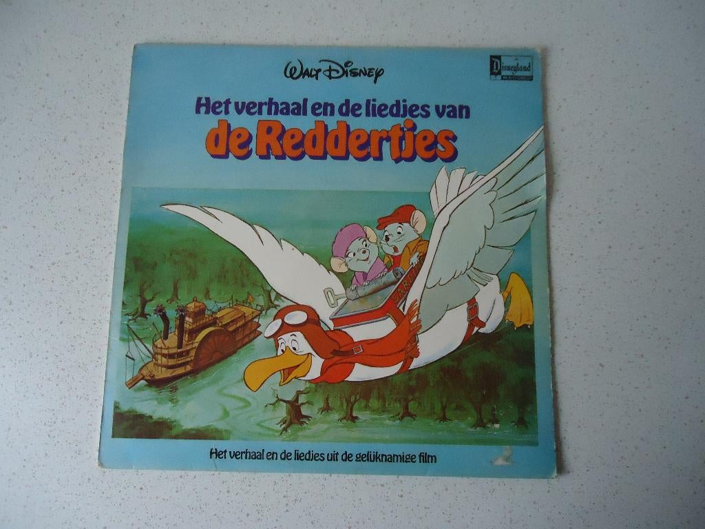LP "Disney's" Het Verhaal en de liedjes van De Reddertjes, Cd's en Dvd's, Vinyl | Kinderen en Jeugd, Ophalen of Verzenden, Gebruikt