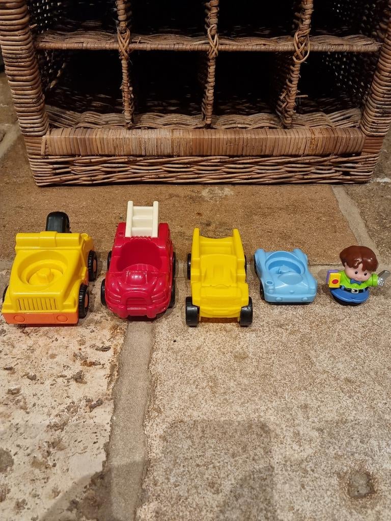 Set van 5 stuks Fisher Price Mattel, Kinderen en Baby's, Speelgoed |Speelgoedvoertuigen, Ophalen of Verzenden, Zo goed als nieuw