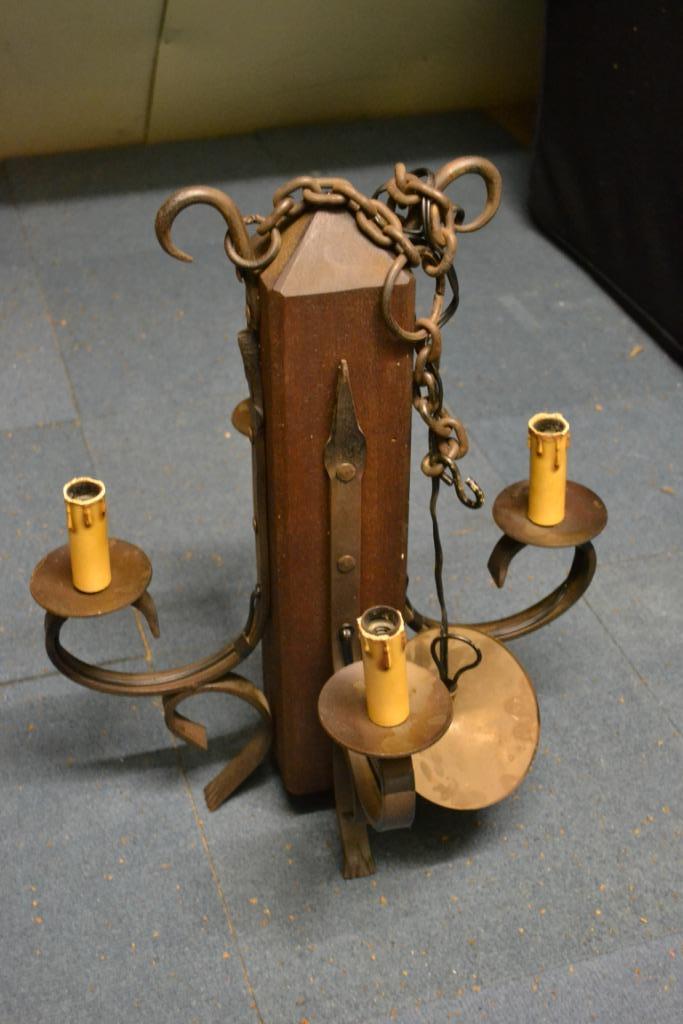 Houten luster, Antiek en Kunst, Ophalen of Verzenden, Overige materialen