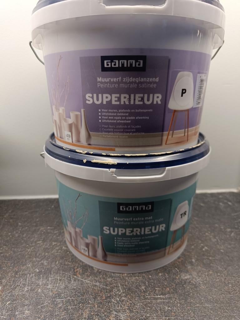 Gamma muurverf, Ophalen, Zo goed als nieuw, Blauw
