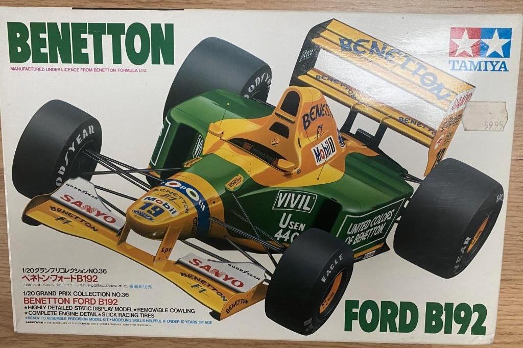 Benetton FORD B192 Schaal 1:20, Hobby en Vrije tijd, Modelbouw | Auto's en Voertuigen, Nieuw, Auto, Groter dan 1:32, Tamiya, Ophalen of Verzenden
