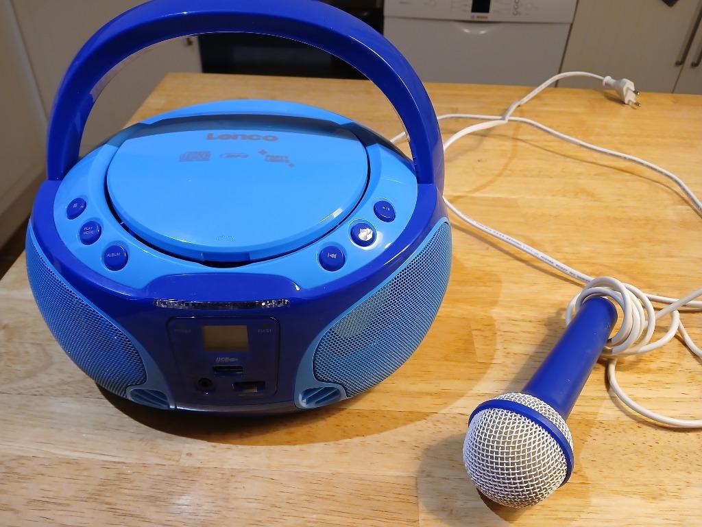 Radio/cd portable Lenco SCD650 avec micro et lumières, Ophalen, Zo goed als nieuw, Overige merken, Draagbaar