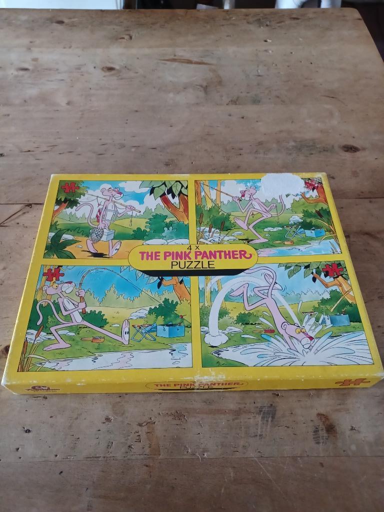 Doos met 4 puzzels van 63 st The Pink panther, Enlèvement ou Envoi