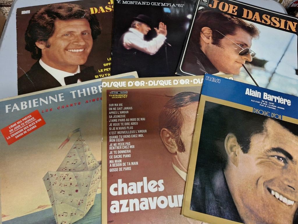 Lot 40 x Lp's Chanson Française (3), Ophalen of Verzenden, Gebruikt, 12 inch