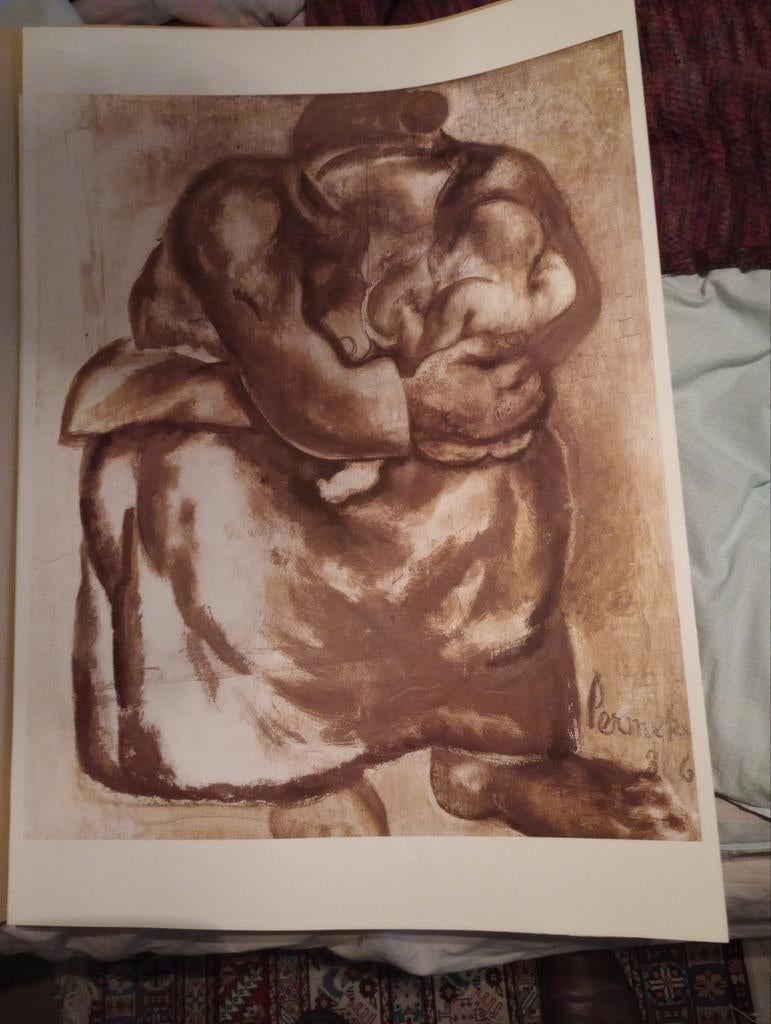 Permeke afdruk, Antiek en Kunst, Kunst | Tekeningen en Fotografie, Ophalen of Verzenden