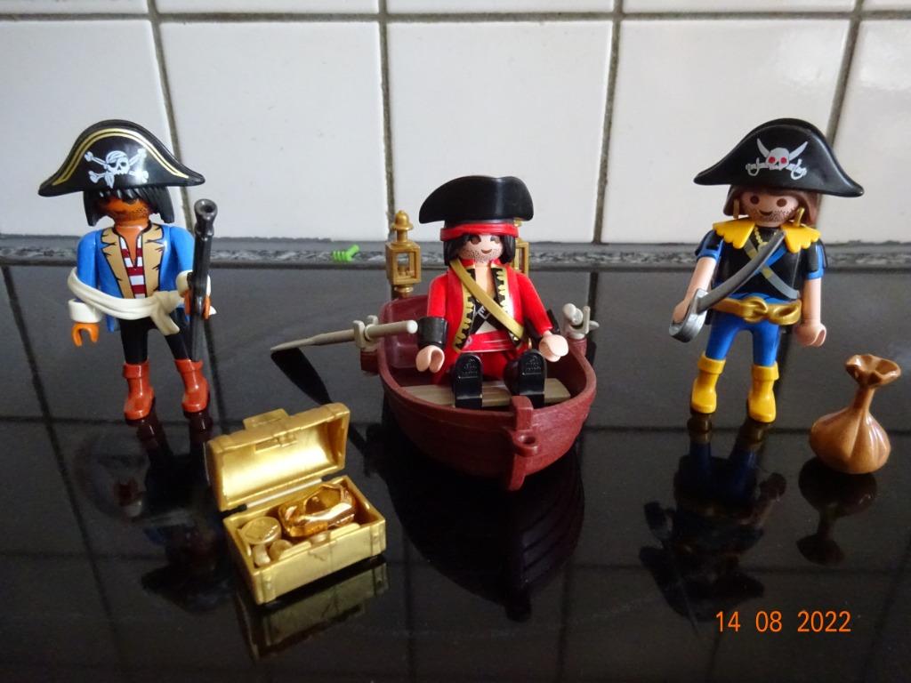 playmobil, leuk set van piraten, bootje en gevulde schatkist, Kinderen en Baby's, Speelgoed | Playmobil, Ophalen of Verzenden