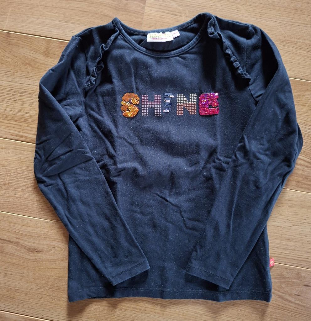 Someone zwart longsleeve Shine 128, Kinderen en Baby's, Kinderkleding | Maat 128, Gebruikt, Meisje, Ophalen of Verzenden, Someone