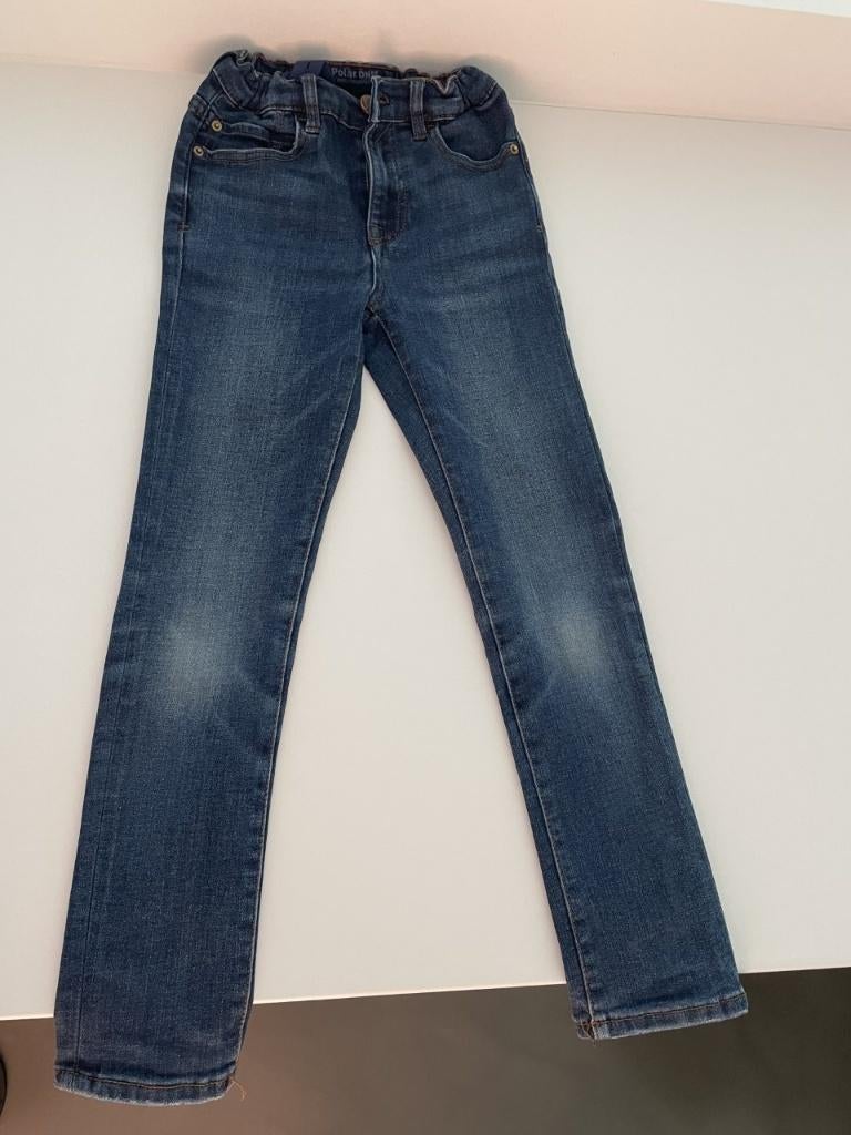 Blauwe zachte warme jeans van ZARA maat 128, Kinderen en Baby's, Kinderkleding | Maat 128, Zo goed als nieuw, Jongen, Broek, Ophalen of Verzenden