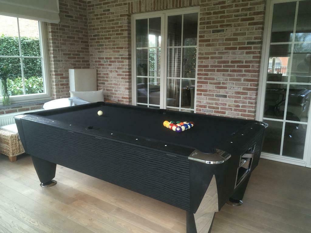 Pooltafel Sam, kleur: zwart -> zaterdag open !, Sport en Fitness, Ophalen of Verzenden, Nieuw, Pooltafel
