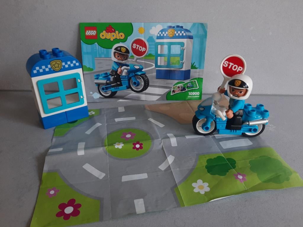 Kit de police Duplo 10900 avec moto, Enlèvement, Ensemble complet, Duplo