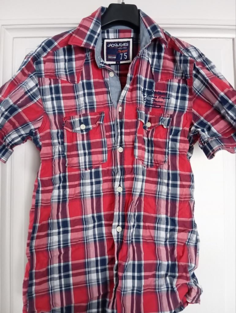 Jack and Jones - chemise à carreaux à manches courtes, taill, Enlèvement ou Envoi, Comme neuf