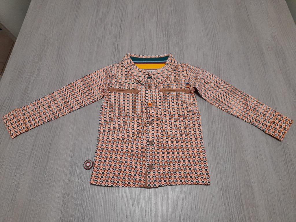 Oranje hemd 4 Funky Flavours 98/104, Garçon, Enlèvement ou Envoi, Chemise ou Chemisier, Comme neuf