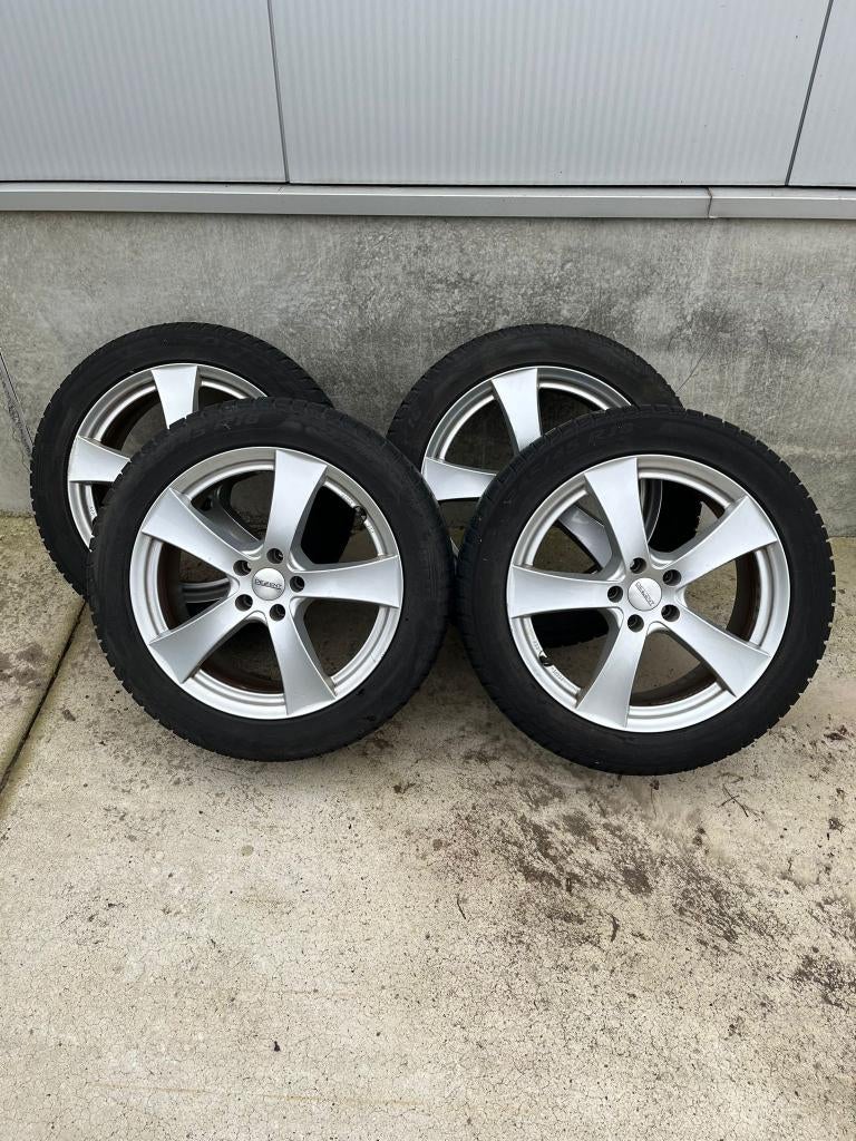 2 zomerbanden + 4 velgen met winterbanden Jaguar XF, Ophalen, Velg(en), Nieuw, Winterbanden