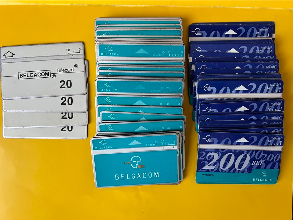 +/- 80 oude Belgacom telefoonkaarten, Verzamelen, Ophalen of Verzenden