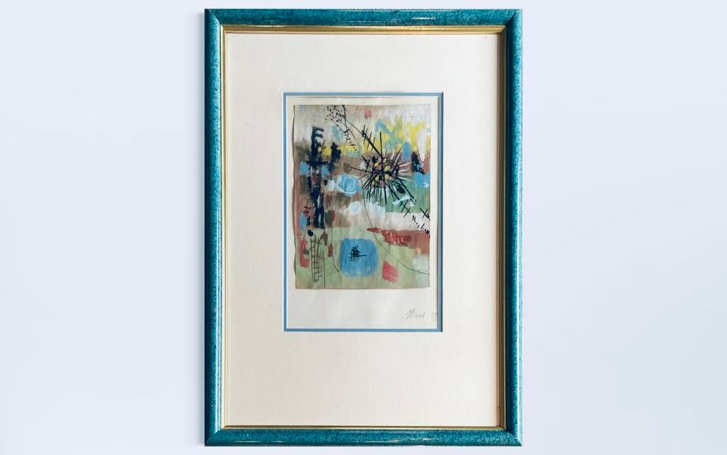 Rigobert Haeck - abstracte compositie, Antiek en Kunst, Ophalen