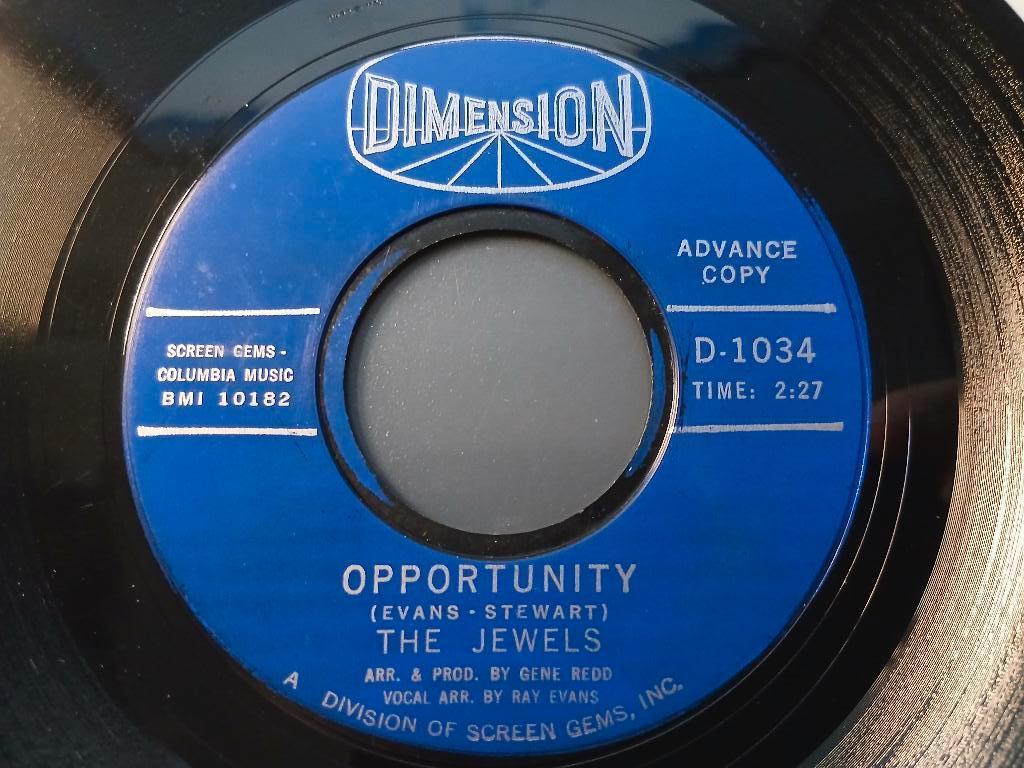 The Jewels — Opportunity - '7 « Popcorn », Single, Comme neuf, 7 pouces, R&B et Soul