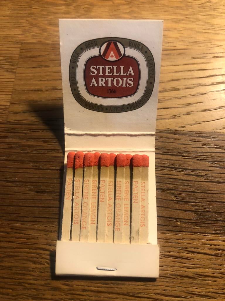 STELLA ARTOIS lucifers, Verzamelen, Ophalen of Verzenden, Zo goed als nieuw, Overige typen, Stella Artois