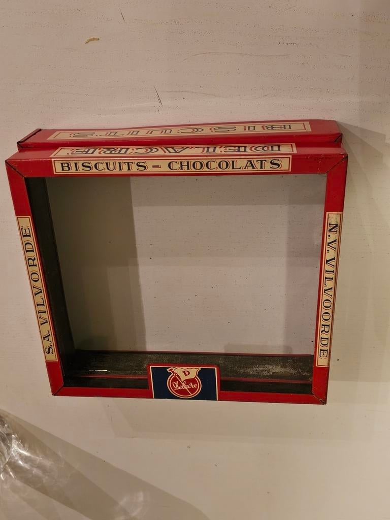 vintage blikken displaydoos van het merk Delacre,, Collections, Enlèvement ou Envoi, Comme neuf