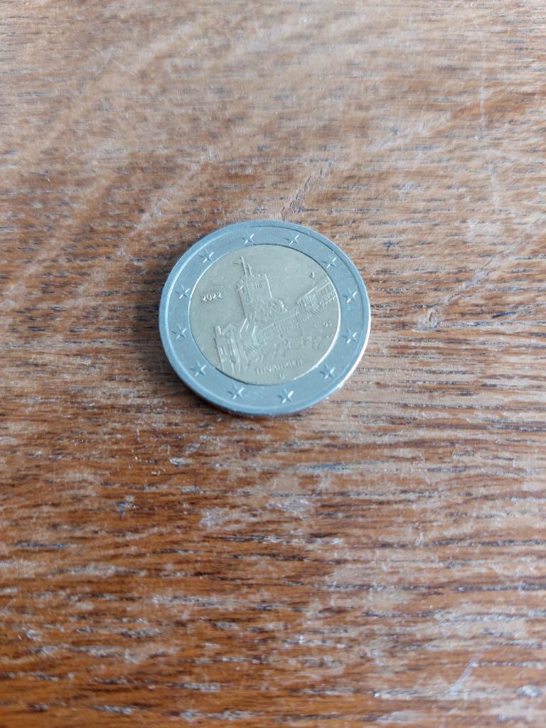 Thüringen herdenkingsmunt van 2 euro, Ophalen of Verzenden, 2 euro, Losse munt