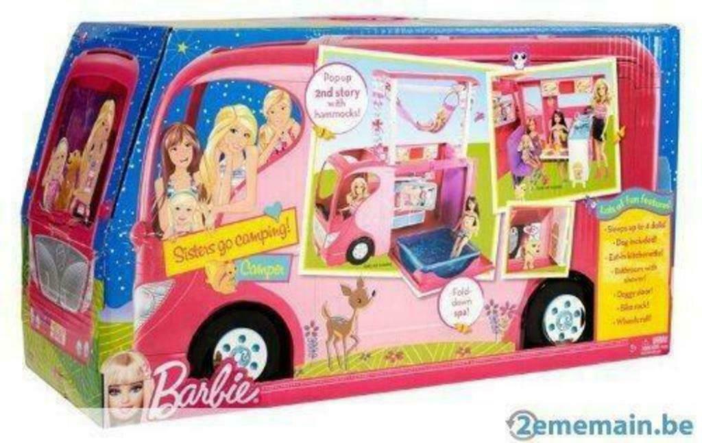 BARBIE V6981 camping car année 2010, Enlèvement ou Envoi, Utilisé