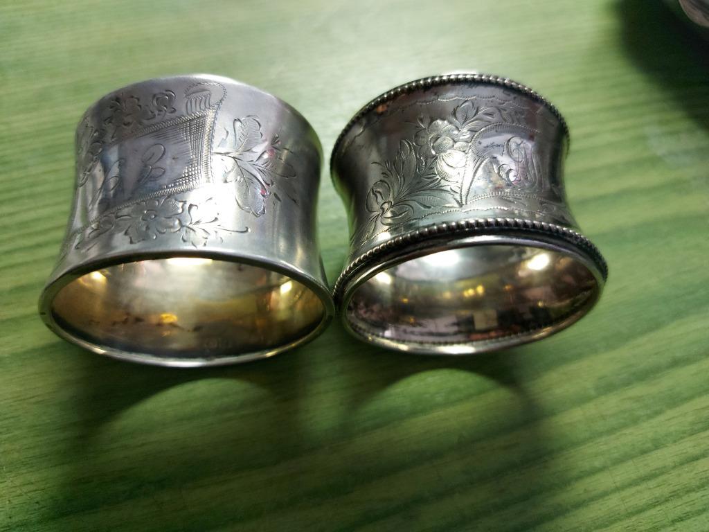 servetringen  verzilverd, Antiek en Kunst, Ophalen of Verzenden, Zilver