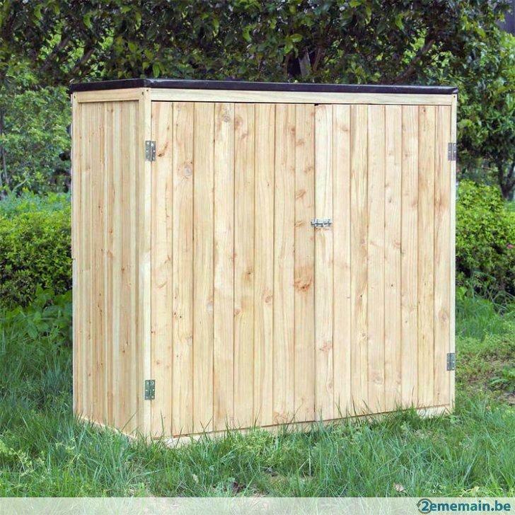 Armoire jardin bois naturel XXL rangement jardin abri jardin, Verzenden, Nieuw, Hout