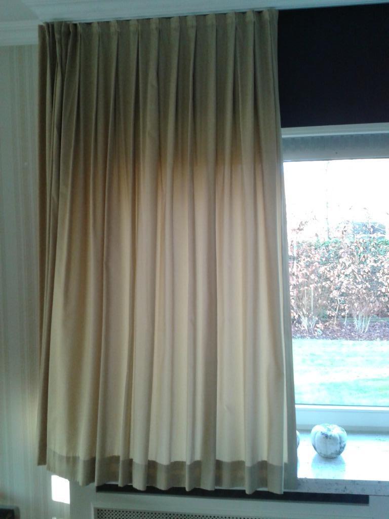 grote overgordijnen (H 1,90m), Beige, 150 tot 200 cm, Ophalen of Verzenden, Zo goed als nieuw