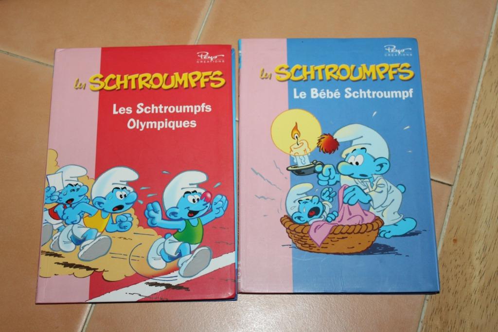 Lot de 2 livres les Schtroumpfs, Livres, Enlèvement ou Envoi, Utilisé