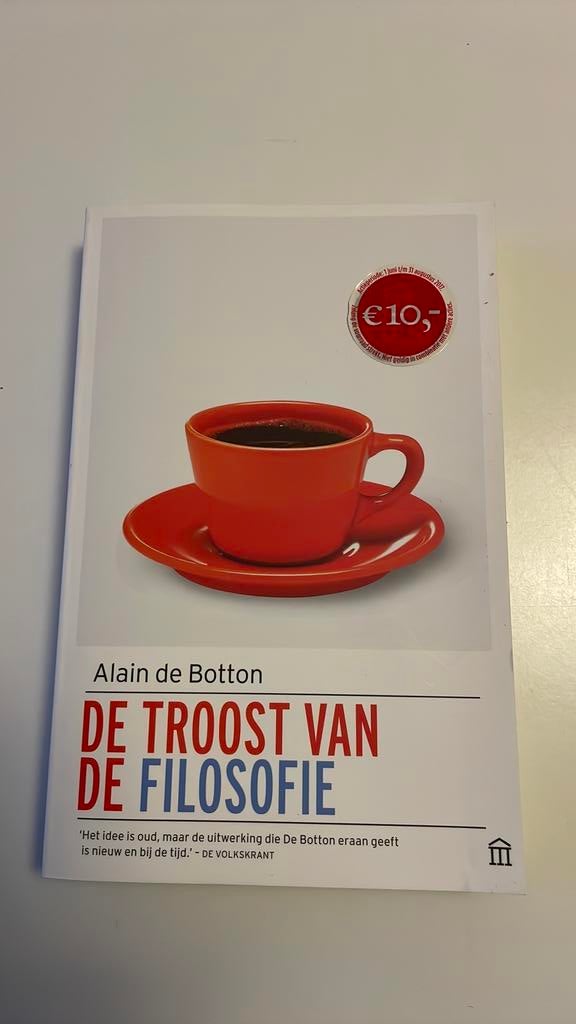 Alain de Botton - De troost van de filosofie nieuw, Boeken, Ophalen of Verzenden, Alain de Botton