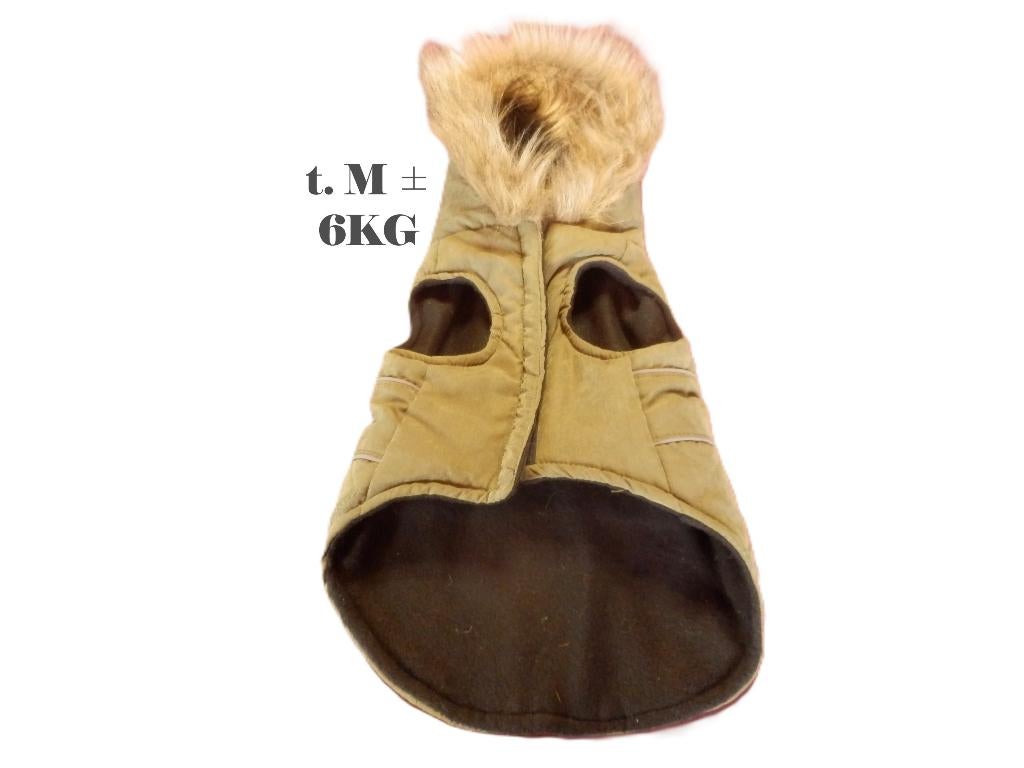 (24)- manteau petit chien t.M vert - zamibo -, Animaux & Accessoires, Enlèvement ou Envoi, Comme neuf, Manteau pour chien