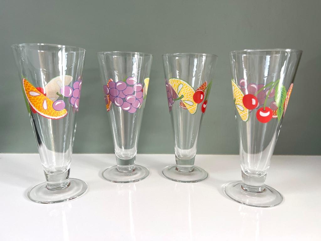 Vintage longdrink glazen Luminarc, Ophalen of Verzenden, Zo goed als nieuw, Glas, Glas of Glazen