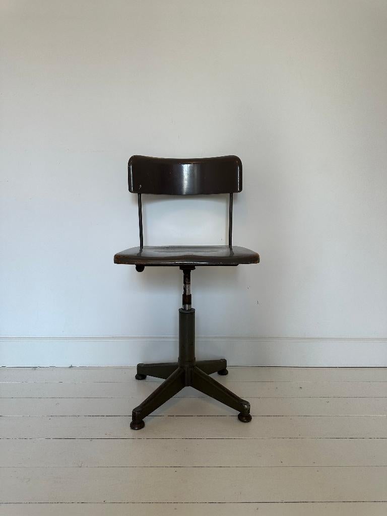 Chaise d'architecte VINTAGE authentique - bon état, Enlèvement, Utilisé, Chaise de bureau
