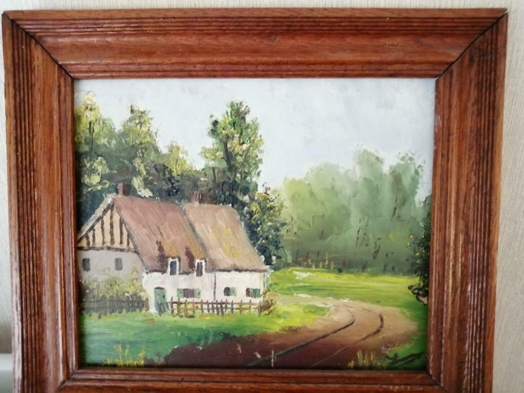 Kunstwerkje : oud boerderijtje, Enlèvement