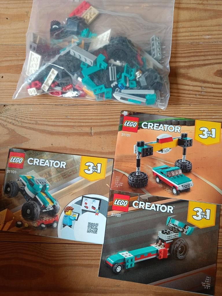 Lego Creator 3 en 1 31101 Monster Truck, Enfants & Bébés, Jouets | Duplo & Lego, Enlèvement ou Envoi, Utilisé, Ensemble complet