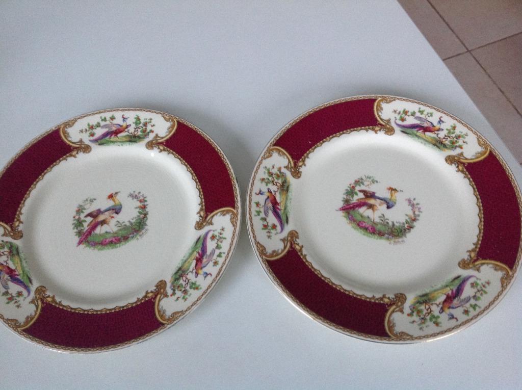 twee Engelse  grote sierborden, Antiek en Kunst, Ophalen of Verzenden