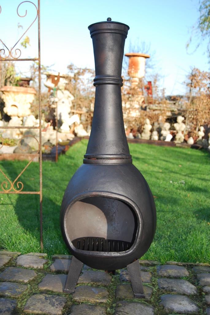 TERRASVERWARMER, GIETIJZEREN OPEN HAARD 1,22 m (vuurpot), Tuin en Terras, Ophalen, Nieuw