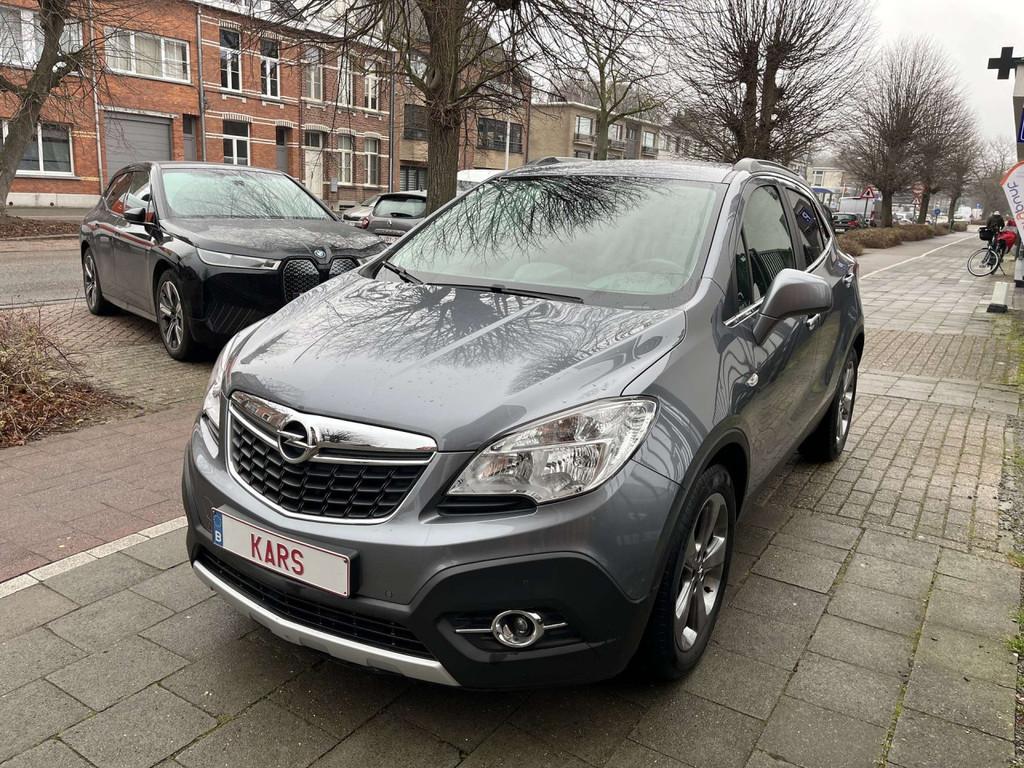 Opel Mokka Innovation ecoFlex (bj 2014), Auto's, Euro 5, Zwart, 4 cilinders, Leder