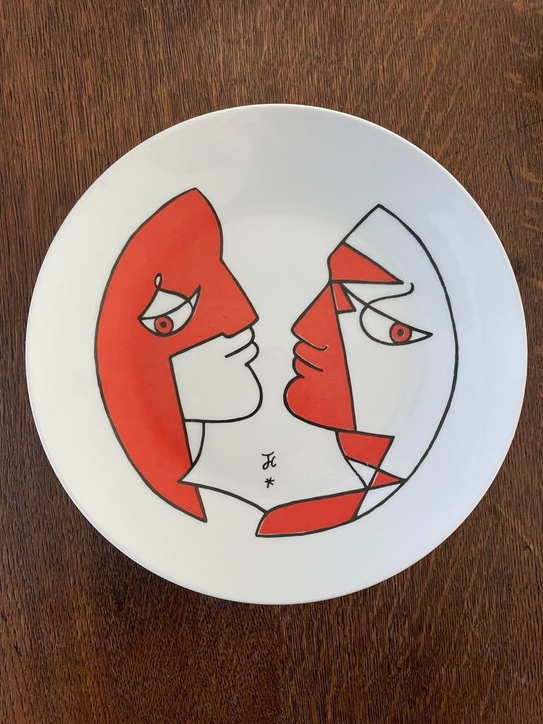 Jean Cocteau - porselein van Couleuvre, Antiek en Kunst, Ophalen of Verzenden