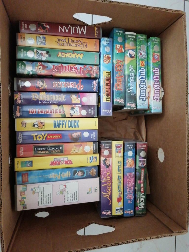 Video's van Disney en andere kinderfilms, Cd's en Dvd's, VHS | Kinderen en Jeugd, Ophalen of Verzenden, Gebruikt