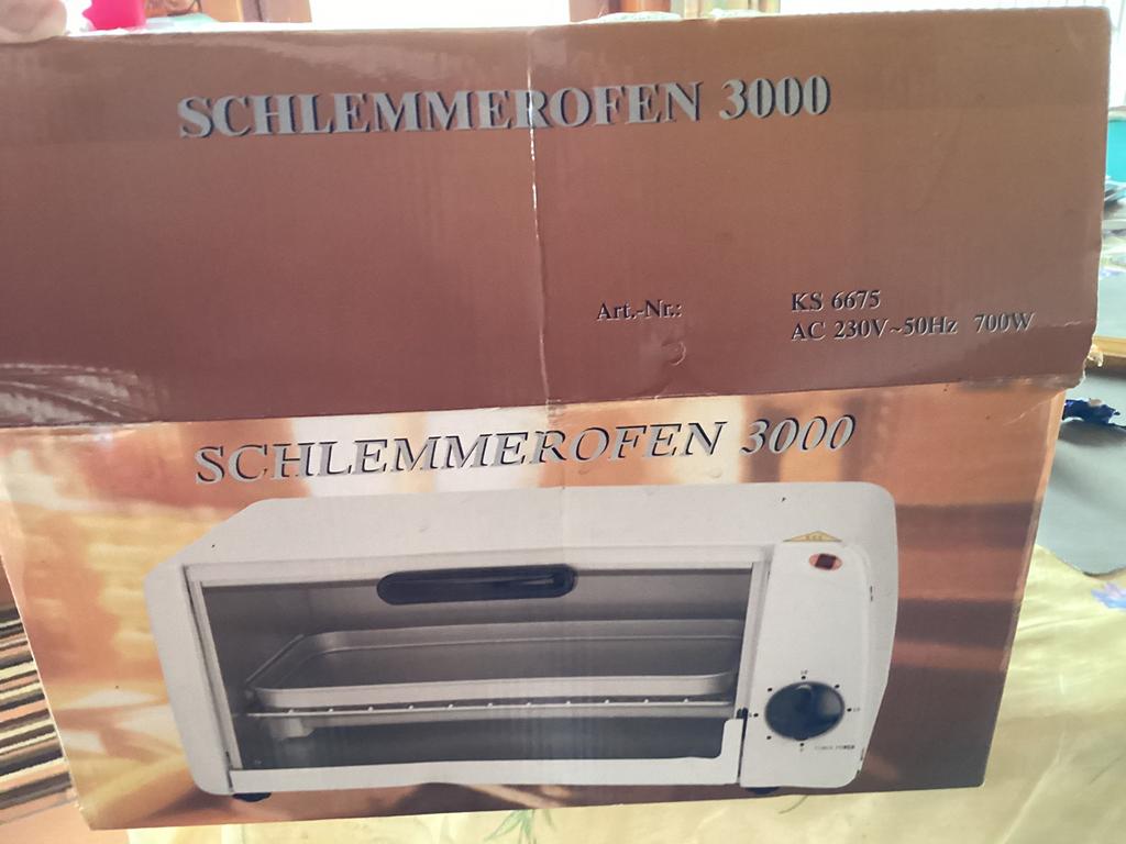 Mini-Ofen Schlemmerofen 3000, Elektronische apparatuur, Ovens, Ophalen of Verzenden, Nieuw, Vrijstaand, Oven