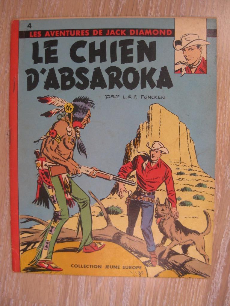 Jack Diamond "Le Chien d'Absaroka" Ed.O 1960 TB, L&F. Funcken, Enlèvement ou Envoi, Une BD, Utilisé